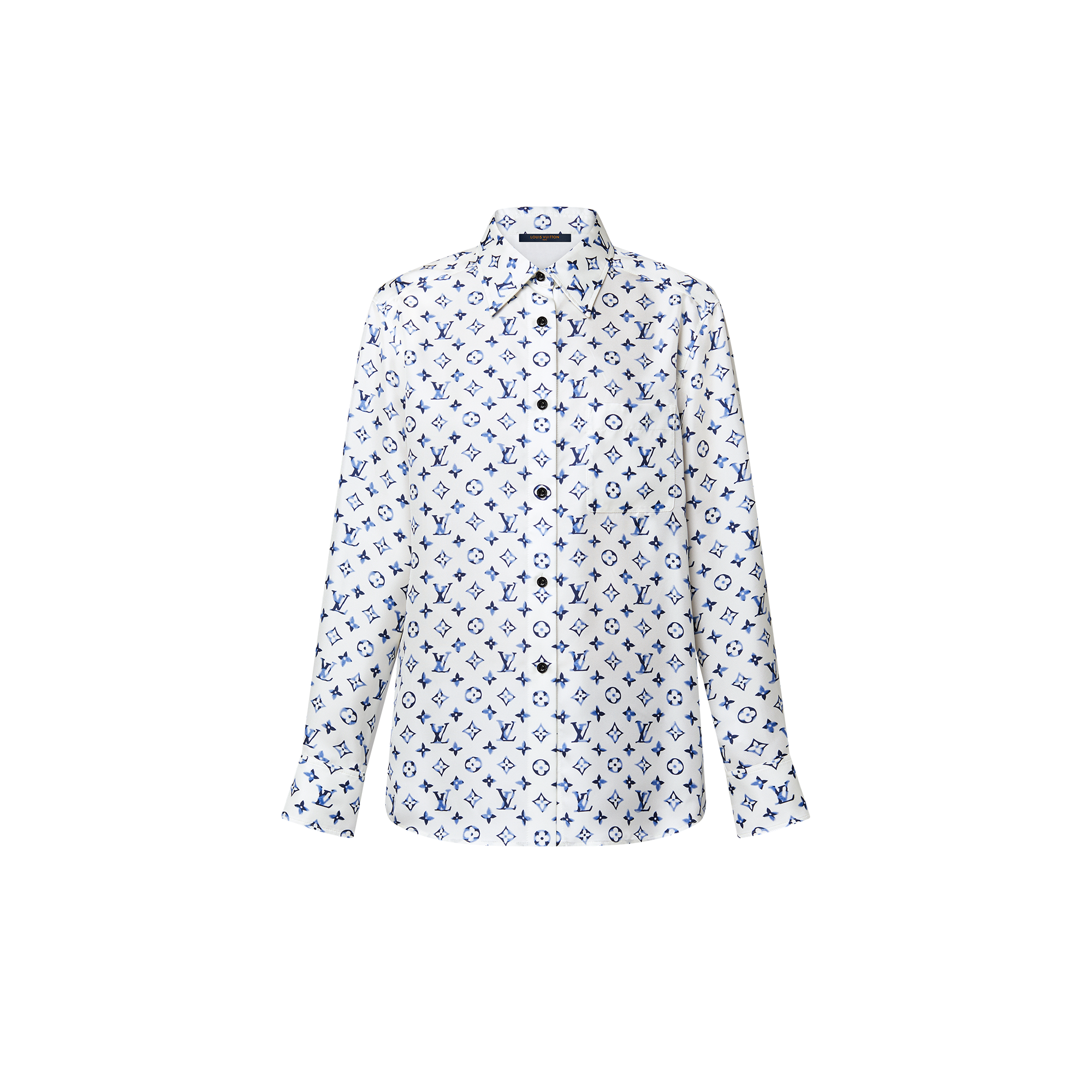 Aquarelle Monogram Silk Shirt - Women - Ready-to-Wear